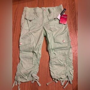 Shampoo Girls Light Green Cargo Pants - Size 14/16